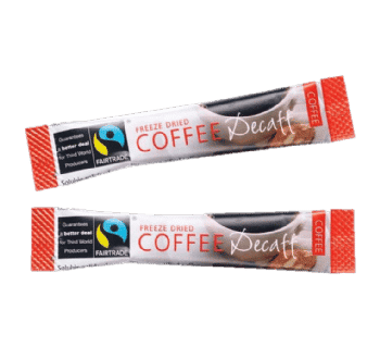 Fairtrade Decaff Freeze Dried Coffee Sticks