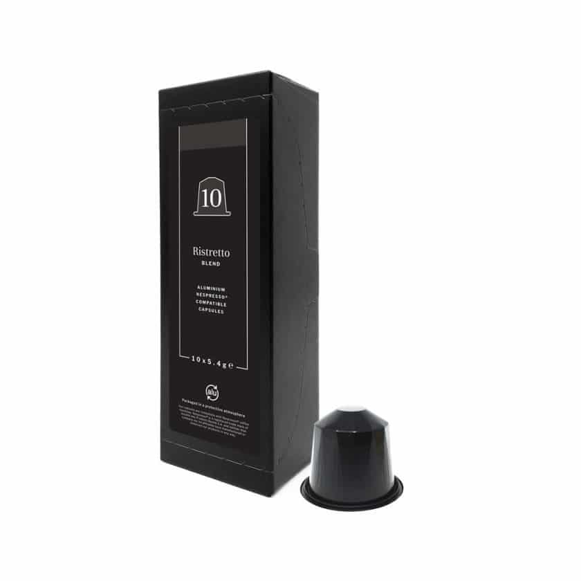 Caffia Ristretto Blend – Colombia Huila & Brazil Mogiana Coffee – Nespresso Compatible Capsules